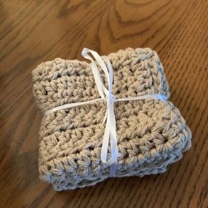 Set of 2 handmade dishcloths